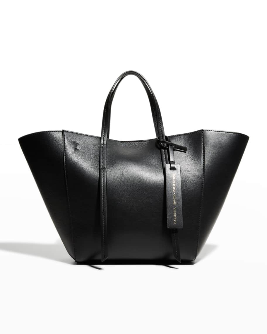 Carolina Santo Domingo Caspia Mini Shearling Tote Bag | Neiman Marcus