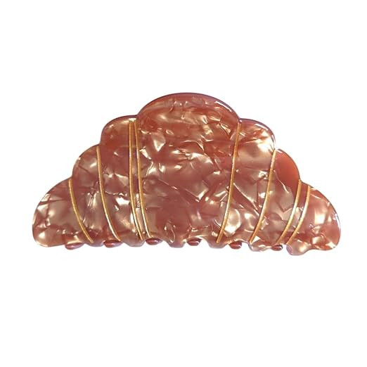 Funny Croissant Hair Clips,Acrylic Hair Clip,Cute Food Claw Clips for Women | Amazon (US)