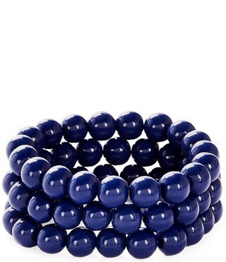 Dillard's Navy Beads Stretch Bracelet Set | Dillard's | Dillard's