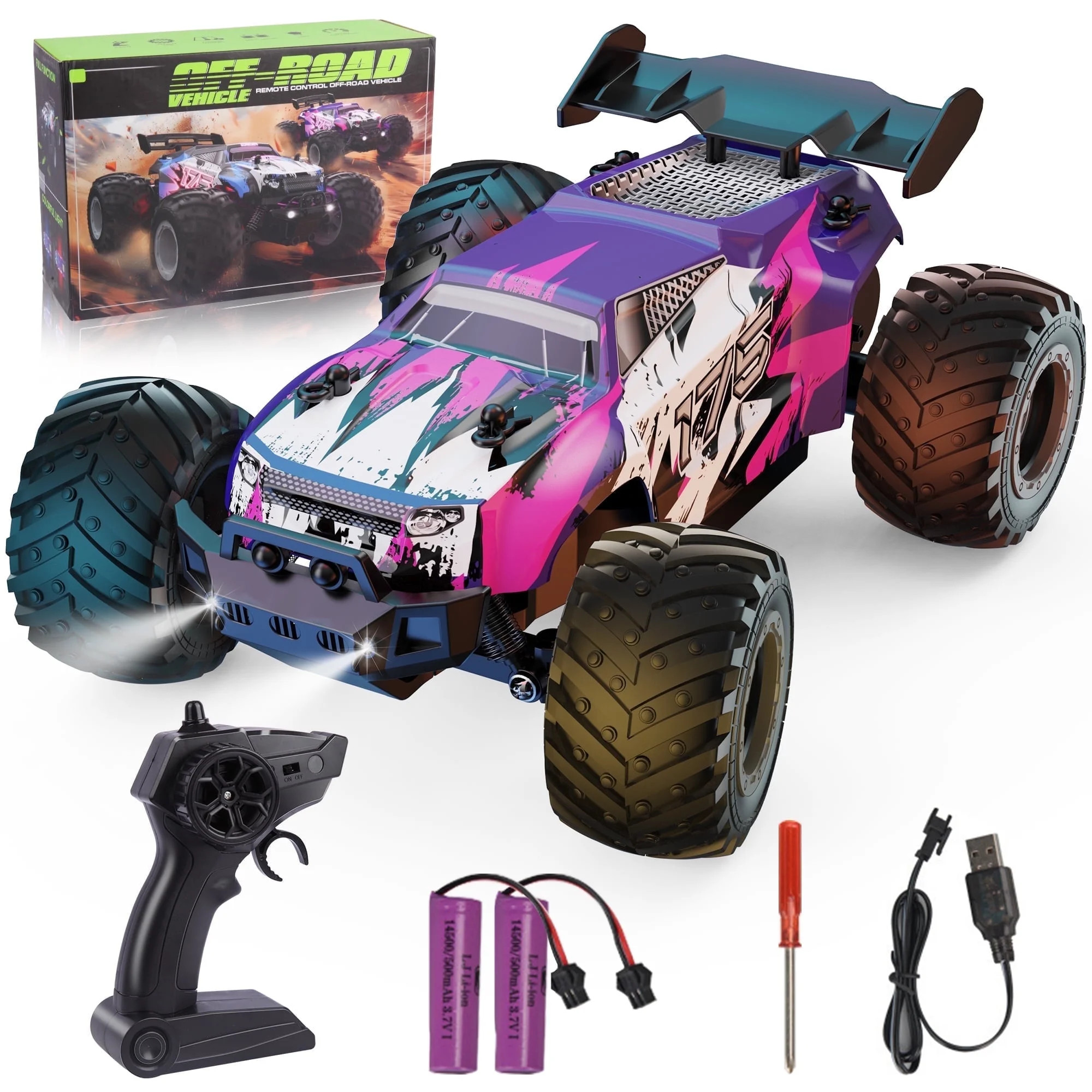 UUGEE Remote Control Car, RC Cars for Boys, 1:18 Scale High Speed off Road Monster Trucks with Li... | Walmart (US)