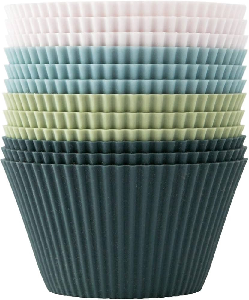 The Silicone Kitchen Reusable JUMBO Silicone Baking Cup, Non-Toxic, BPA Free, Dishwasher Safe, Ju... | Amazon (US)