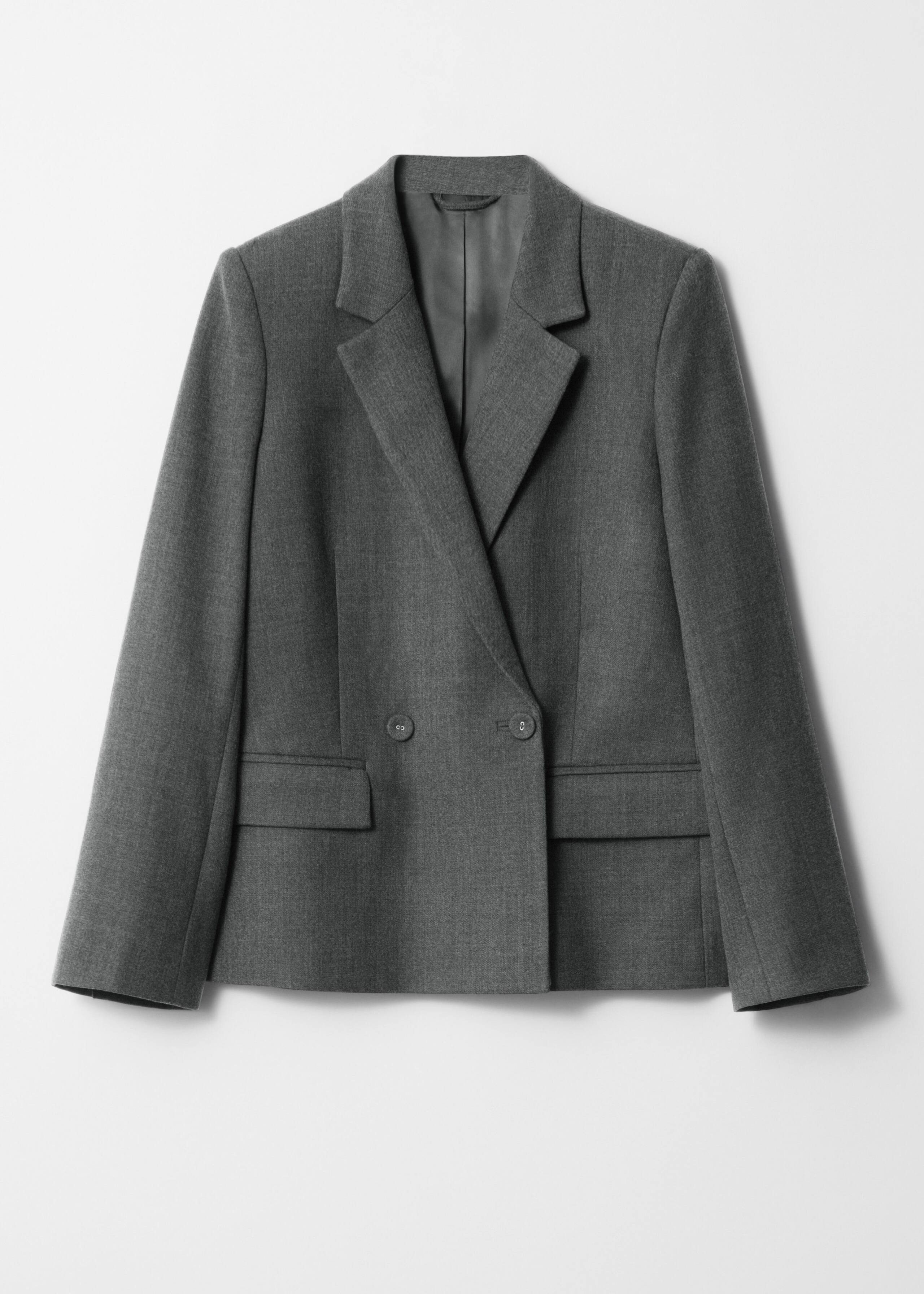 Double-Breasted Wool Blazer - Dark Grey - & Other Stories GB | & Other Stories UK