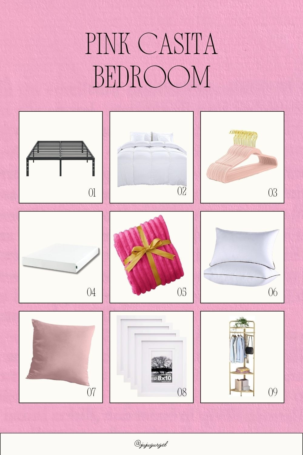 Everything we used to make the Pink Casita Tiny house bedroom feel like a cozy retreat that is very functional for every day use