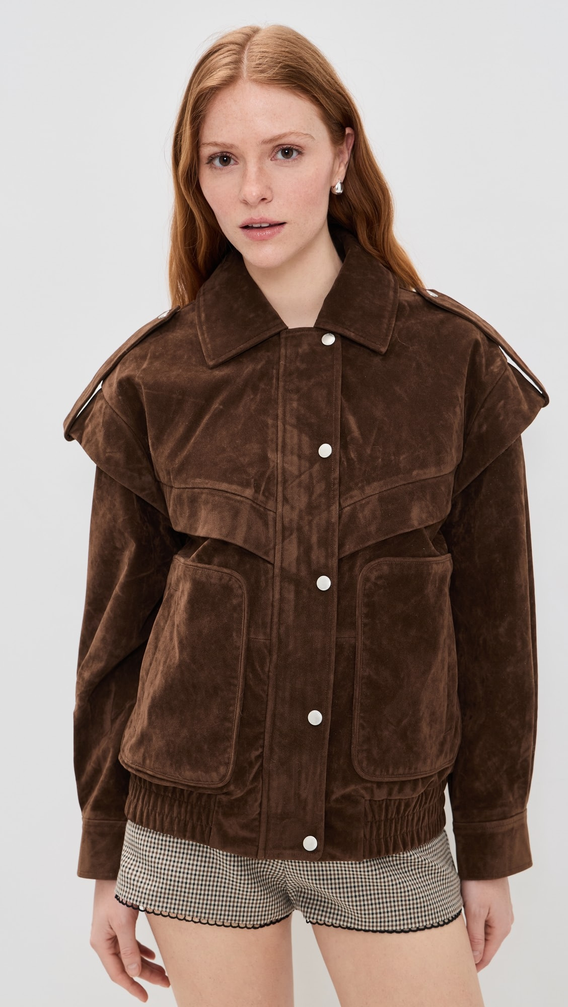 Faux Suede Layered Bomber Jacket | Shopbop
