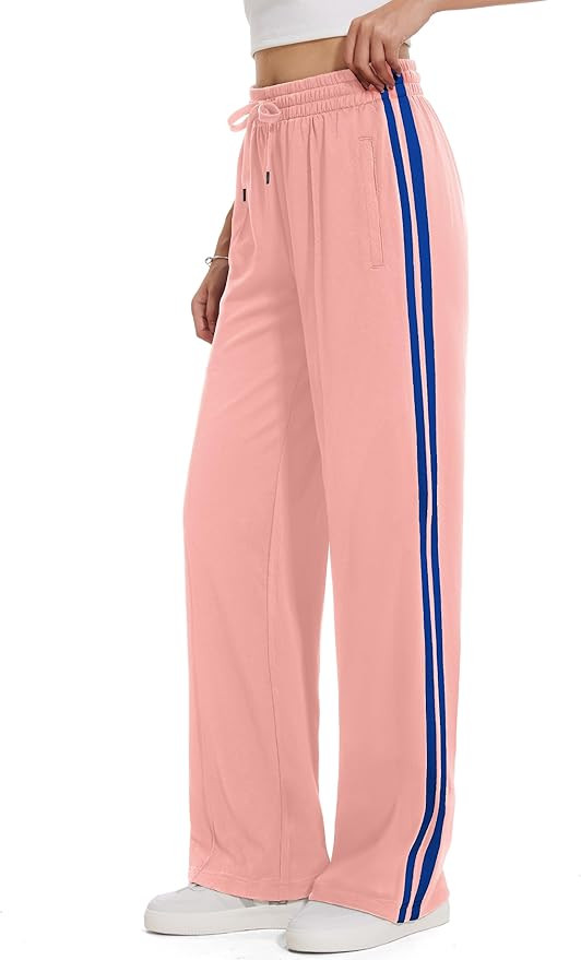 Tapata Women's 28/30/32/34 Inseam Track Pants Loose Straight Leg Jogging Sweatpants Warm-Up Sport... | Amazon (US)