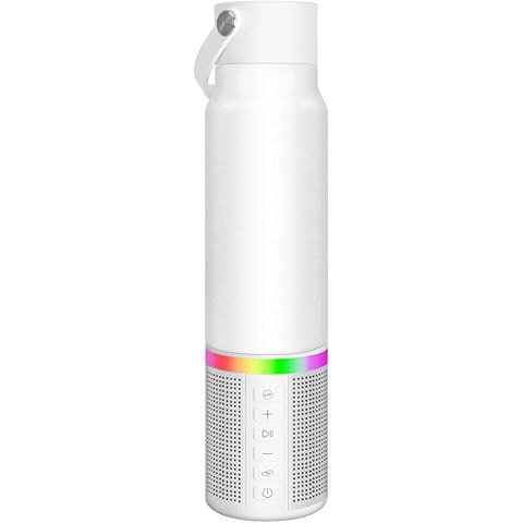 LitFlask Smart Water Bottle, Ultra Premium Bluetooth Speaker, Portable Charging, 20oz Stainless S... | Amazon (US)