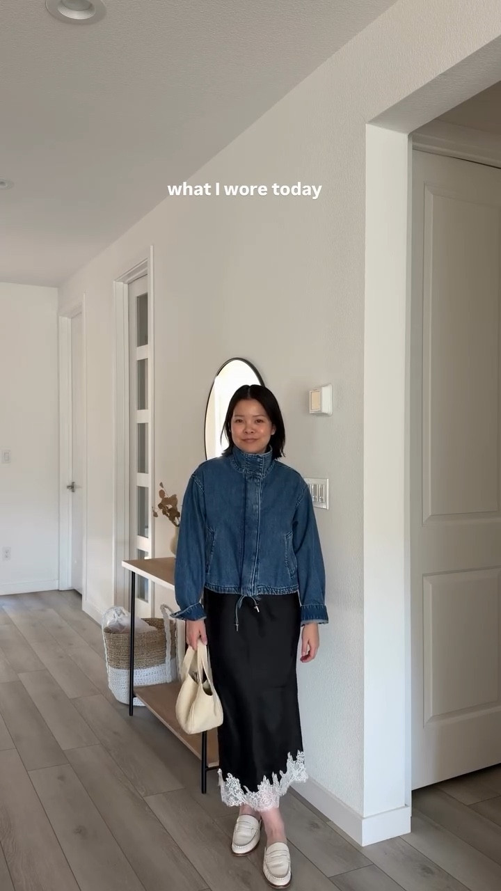 Size XS in denim jacket
Size XS in lace trim skirt 
Mini tote in cream color


#LTKspringtrends #LTKPetite #LTKspring