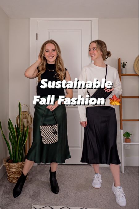 Under $60 sustainable fashion for fall with free ship & retuns from Quince❤️New customers use “INFG-TWOSCOOPSOFSTYLE10” at checkout for 10% off. 
#sustainable #skirtoutfit

Small elastic washable silk skirt
XS cashmere mock neck
XS organic cotton sweater

#quince 

#LTKsalealert #LTKSeasonal #LTKstyletip