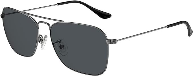 IOHLNG Square Aviator Sunglasses for Women Men 100% Real Corning Tempered Glass Lens Sunglasses w... | Amazon (US)