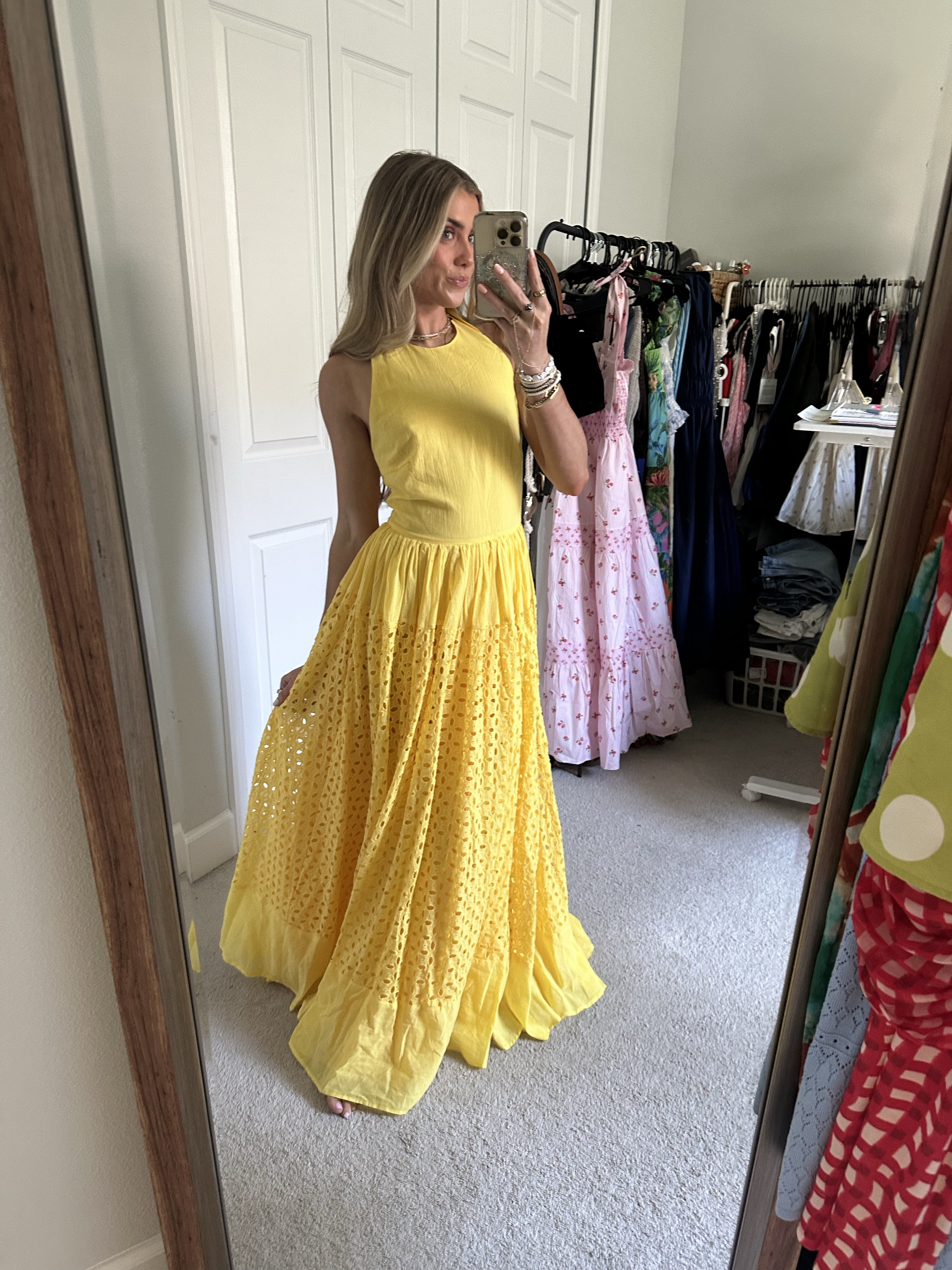 New dresses I got from Shop Confete! I am 5’4 for reference. The yellow dress is Serena Yellow Eyelet Maxi Dress in size small. The rose dress is Eloise Rose Embroidered Maxi Dress size xsmall. The pink dress is Love Letters Pink and Red Rose Maxi Dress. The knit dress is Cannes Knit Maxi Dress gives revolve vibes for sure. The oyster dress is Oceana Strapless Maxi Dress in size xsmall. 

Confete. @confete.  #confete #outfit #fashion #style #ootd #ootn #outfitoftheday #fashionstyle  #outfitinspiration #outfitinspo try on, holiday dress, mini dress. #holiday #holidayoutfit #holidayoutfitideas #christmasoutfit #holidaypartyoutfit #shopconfete #confete #formaldress #outfitinspo #christmaspartyoutfit #fallfashiontrends #dressoutfit #partydress #partyoutfit #datenight #weddingguestdress #weddingdress #holidayoutfits #partystyle 

#LTKWedding #LTKParties #LTKSeasonal