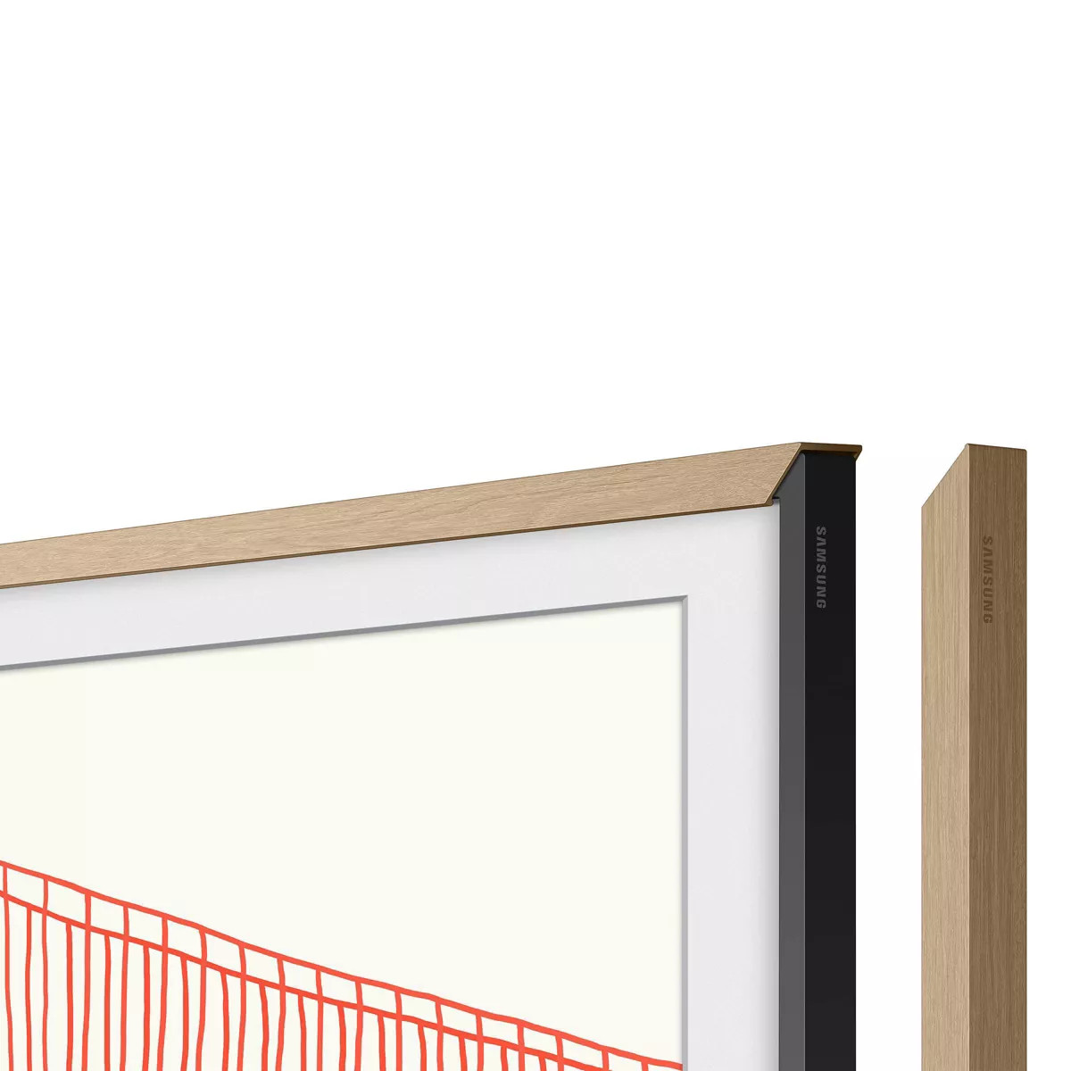 Samsung 65" The Frame Customizable Bezel - Modern Teak | Target