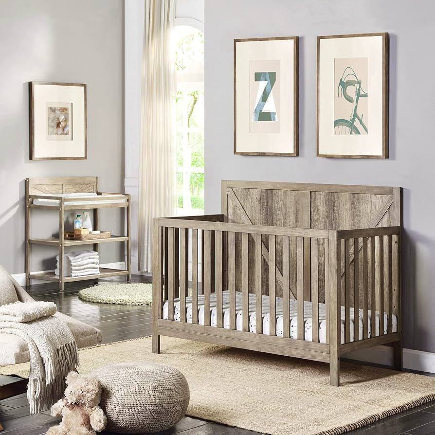 Suite Bebe Barnside 4-in-1 Convertible Crib in Vintage Chestnut | Amazon (US)
