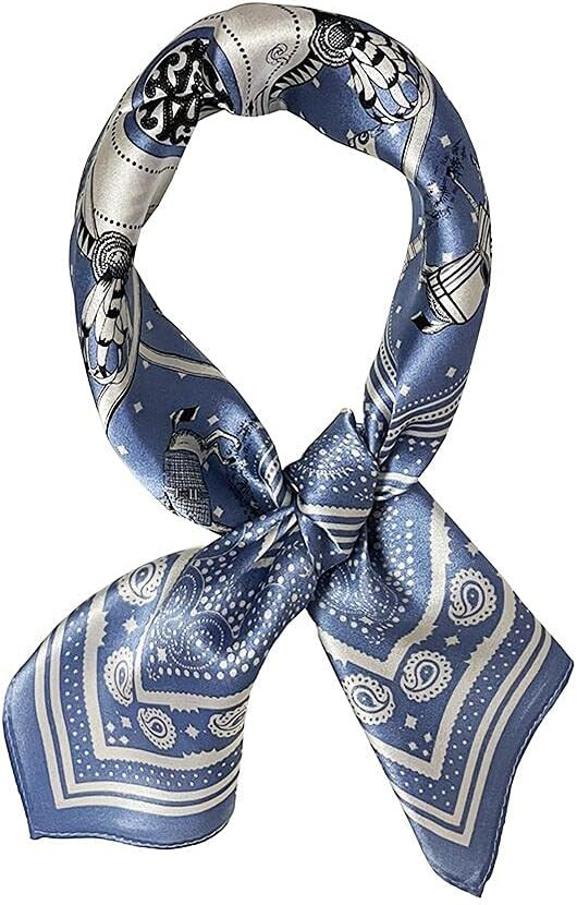 JERLA 100% Mulberry Silk Neck Scarf 21"x21" Small Square Scarfs for Women Gift Packed | Amazon (US)