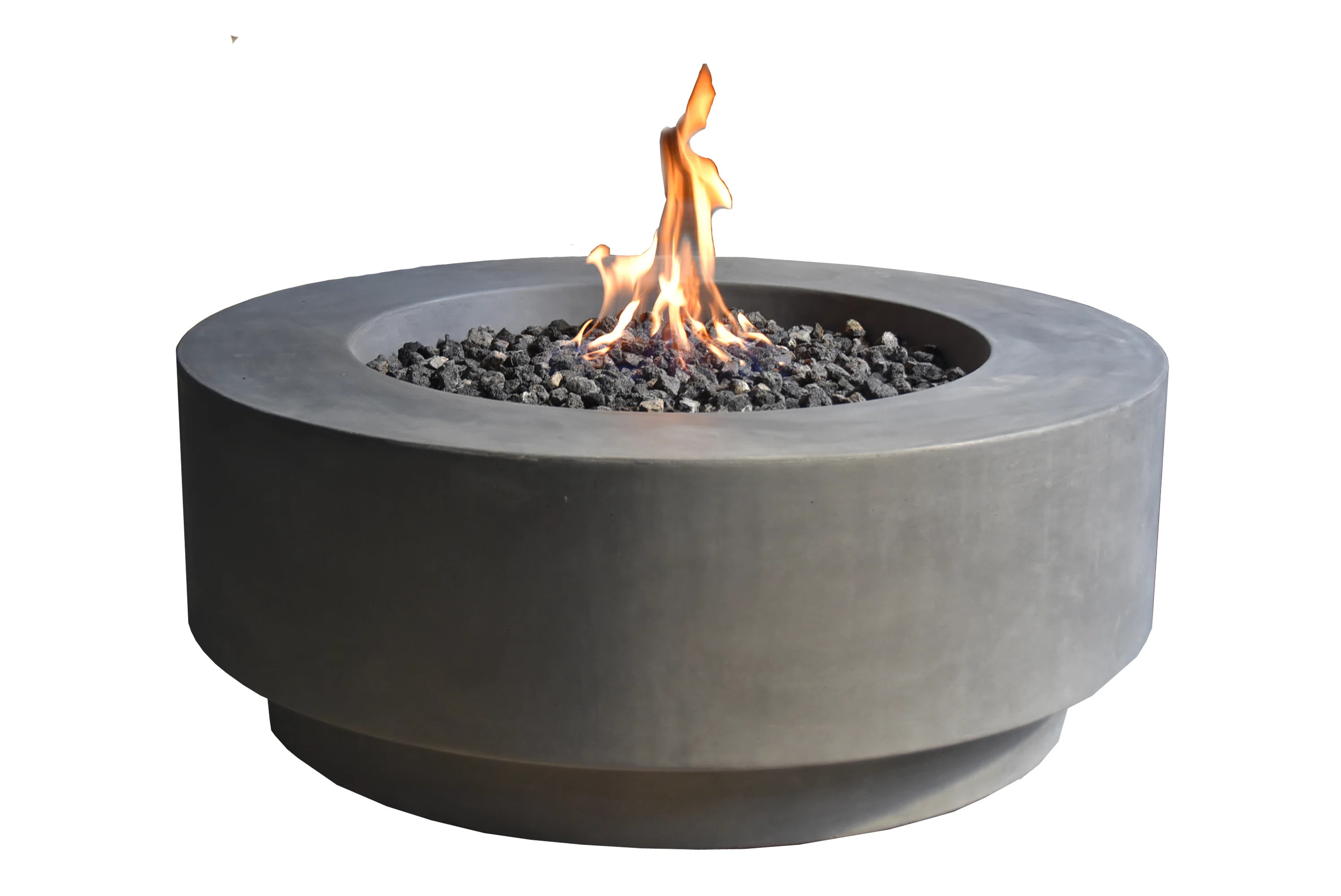 Elementi Ross 41" Round Concrete Fire Pit Table | Wayfair North America