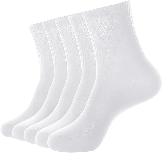 Cotton Low Cut Athletic Socks 8/10 Pack - Breathable Running Gym Daily, Moisture Wicking Comfort ... | Amazon (US)