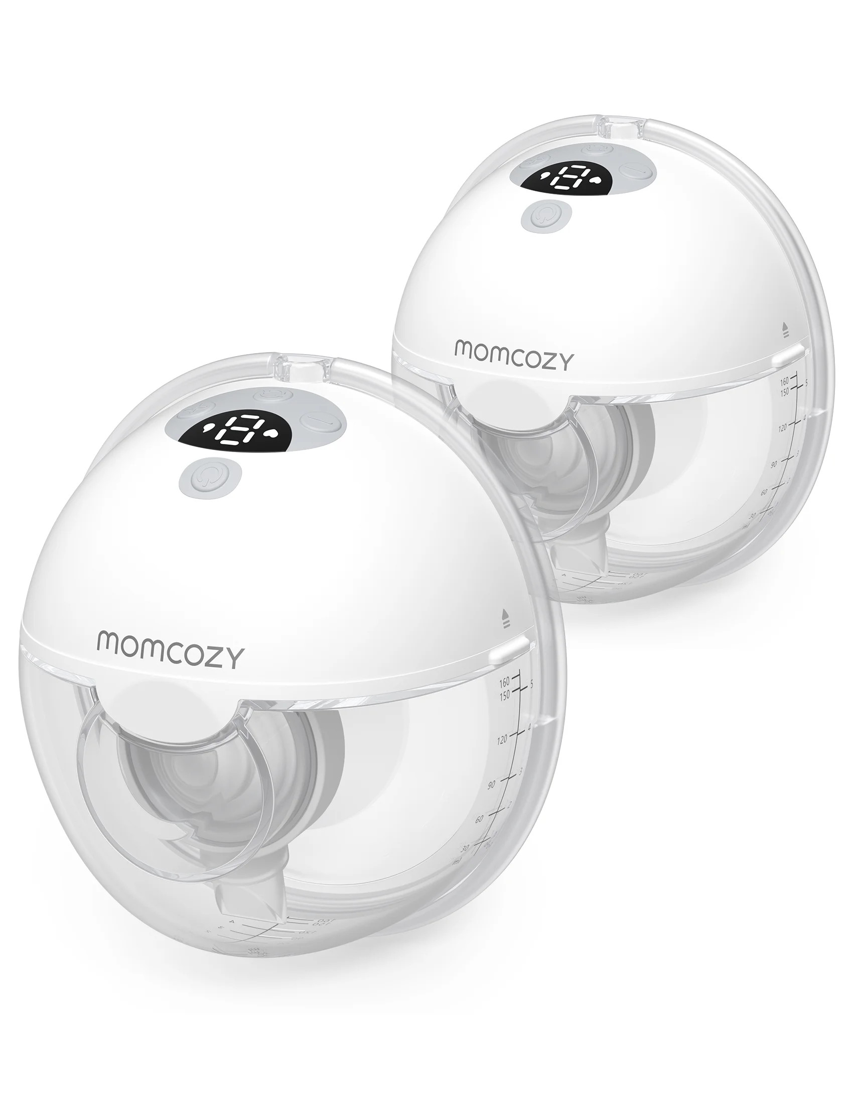Momcozy Muse 5 Hands Free Breast Pump Wearable, Electric Breast Pump Portable Gray with Breast Pu... | Walmart (US)