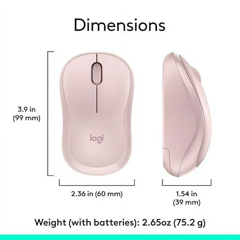 Logitech MK270 Wireless Keyboard and Mouse Combo, Rose | Walmart (US)