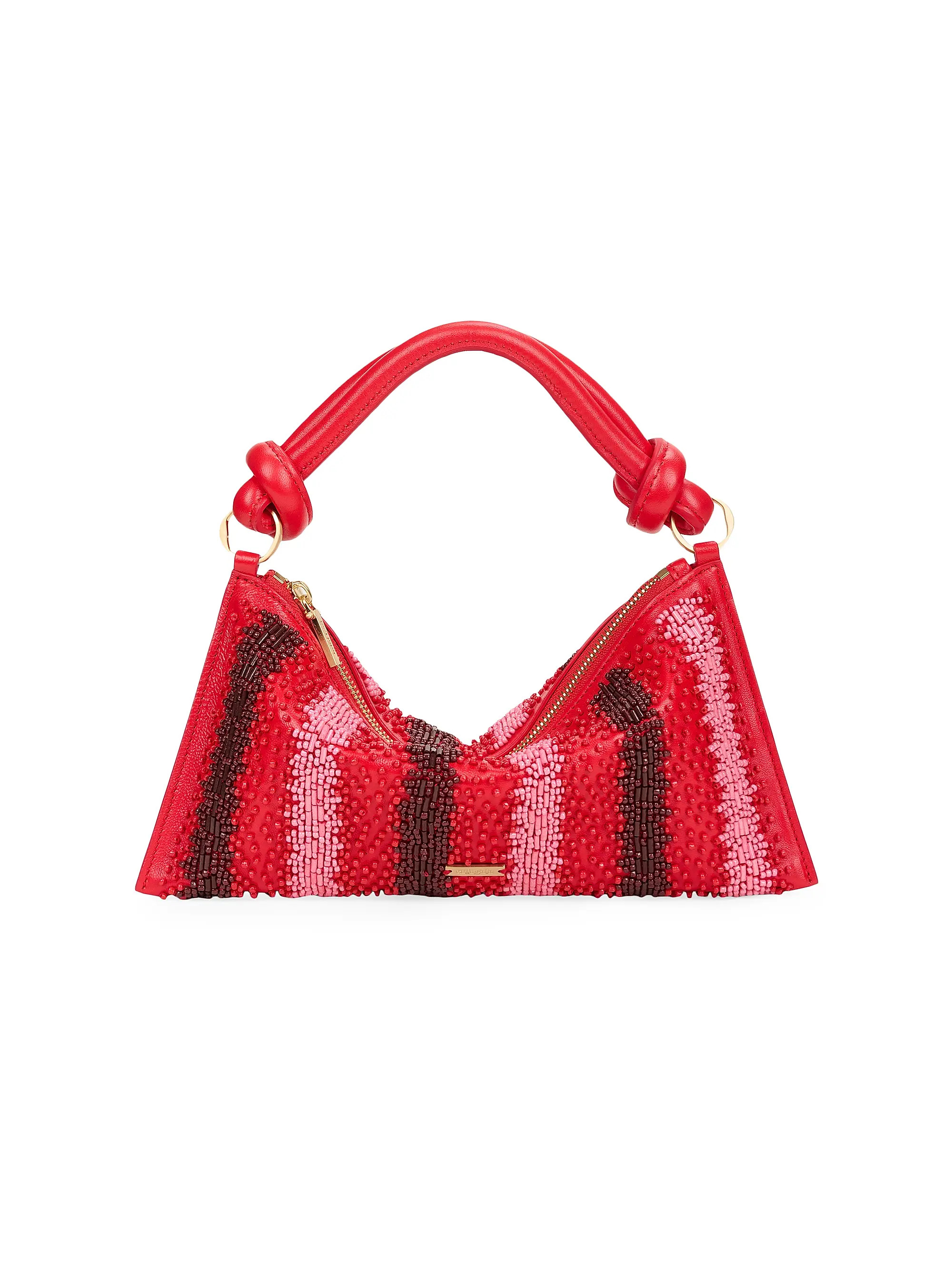 Hera Nano Beaded Leather Shoulder Bag | Saks Fifth Avenue
