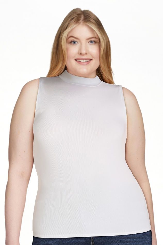 No Boundaries Sleeveless Mock Neck Top, Women’s | Walmart (US)