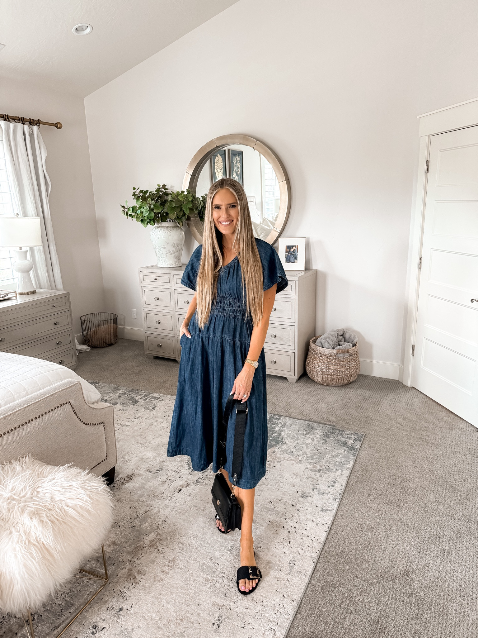 Save $234 on these comfortable and flattering dresses! They are super stretchy and can be dressed up or down as shown. I love how classic they are!

These pull-on dresses run large! Order 1 size down. For reference, I'm 5'8" and wearing an XS (and I never wear XS).

You do NOT need to spend a lot of money to look and feel INCREDIBLE! I’m here to help the budget conscious get the luxury lifestyle.

Walmart Fashion / Affordable / Budget / Women's Casual Outfit / Classic Style / Dress Outfit / Women's Dressy Outfit / Elevated Style / Workwear / Summer Dress / Wedding Guest / Summer Wedding / Country Concert Outfit / Denim Dress

#LTKWedding #LTKFindsUnder50 #LTKWorkwear