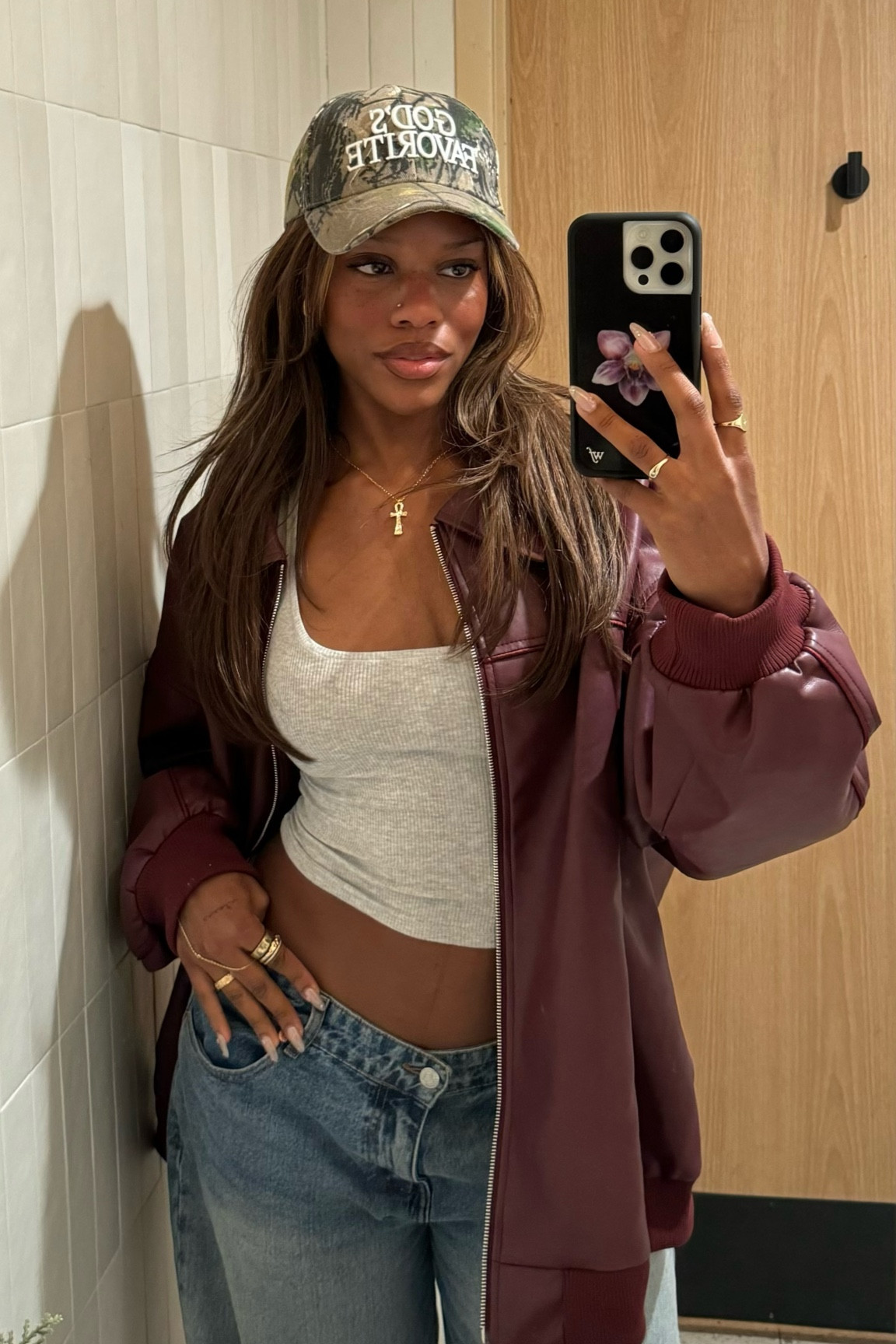 Jeans are motel rocks, and hat is free TT shop 