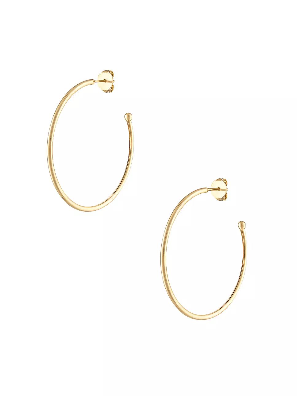 Skinny 18K-Gold-Filled Hoop Earrings | Saks Fifth Avenue