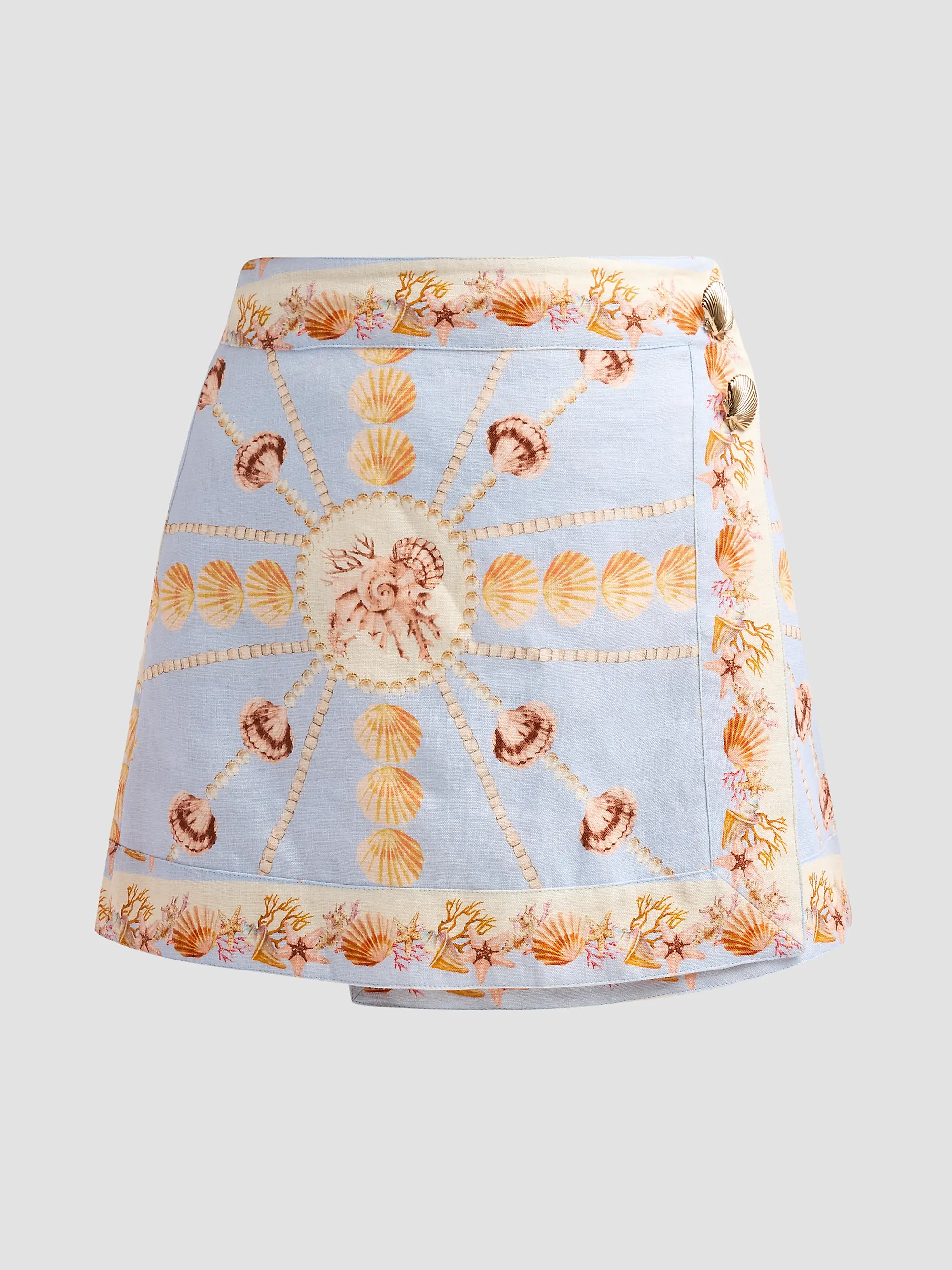 Fischer Printed Linen Mini Skirt | Saks Fifth Avenue