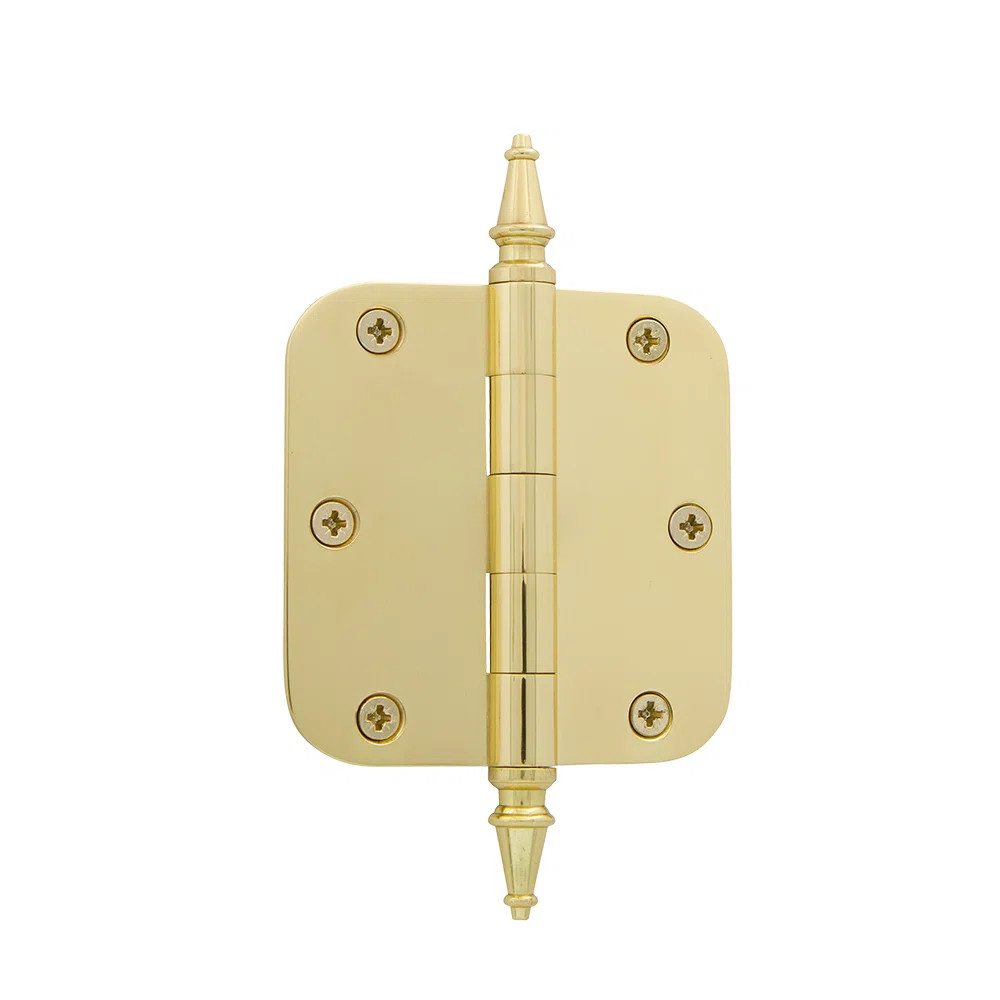 3.5" Steeple Tip Residential Hinge with 5/8" Radius Corners | Wayfair North America