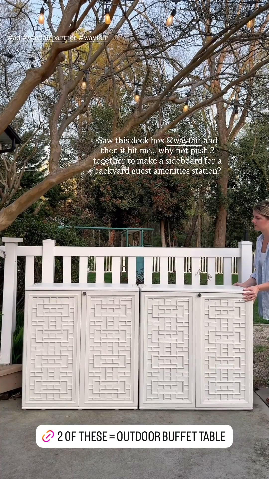 DIY outdoor buffet 

Pool storage, deck box 


#LTKSeasonal