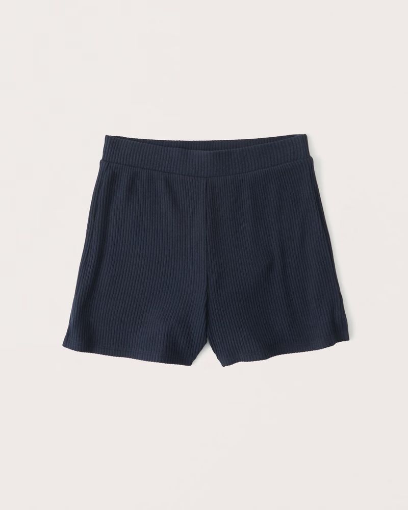 Women's Cozy Rib Lounge Shorts | Women's Matching Sets | Abercrombie.com | Abercrombie & Fitch (US)