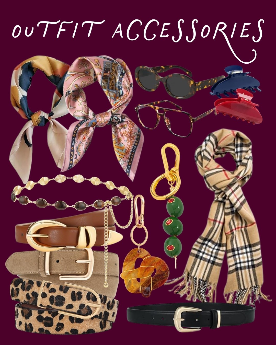 I always say the accessories can completely change an outfit! ✨ Scarves, belts, sunglasses, jewelry, and even a fun hair clip can make the simplest look feel so much more styled. I’m loving these finds for giving my fall wardrobe an easy little refresh!

#LTKgrwm #LTKootd #LTKOver40