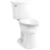 KOHLER Elliston White Elongated Chair height Soft Close 2-piece Toilet 12-in Rough-In WaterSense ... | Lowe's