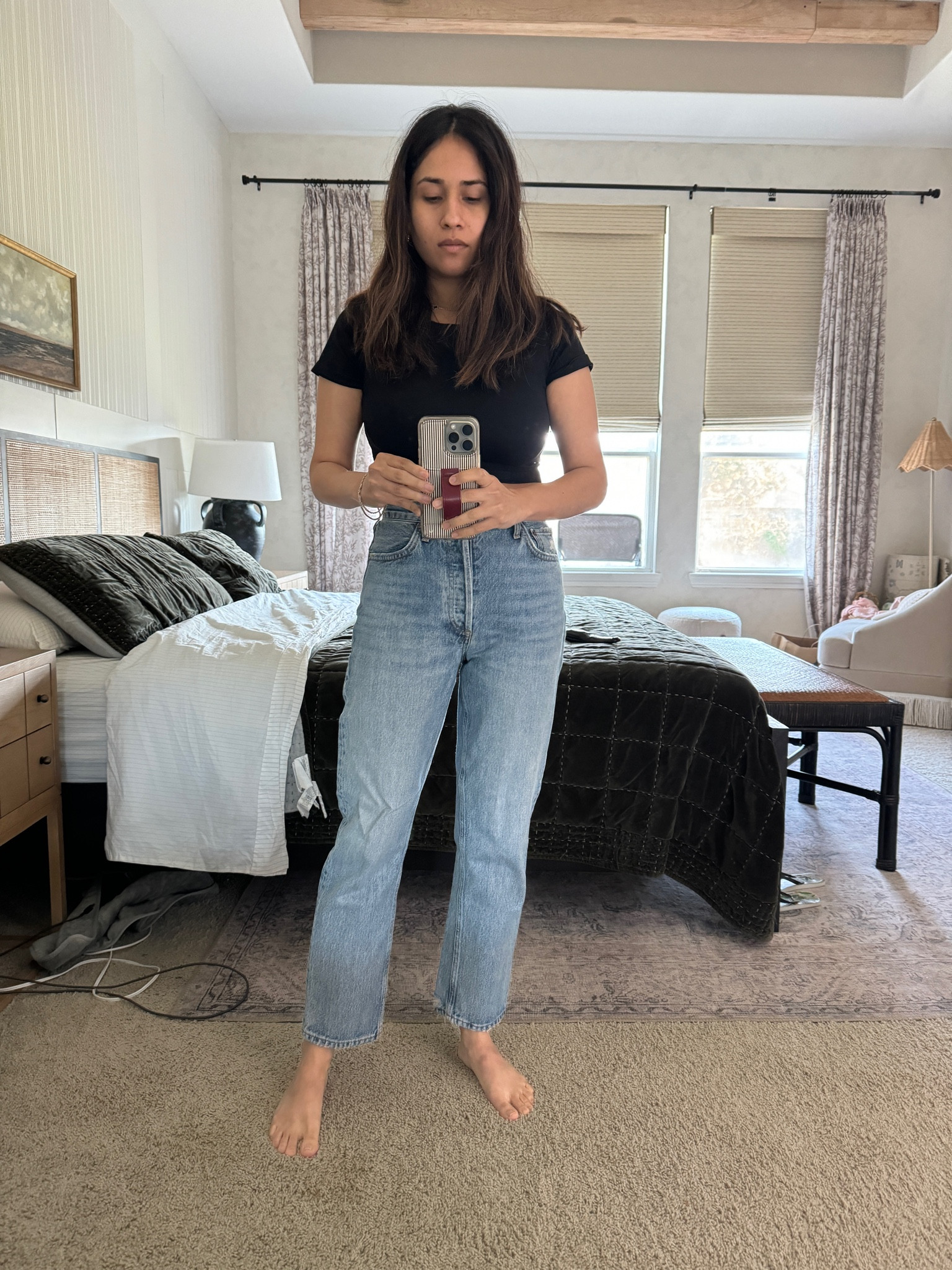 Agolde Riley high rise crop jeans. Perfect for my height 5’1. Wearing size 26. Crop top comes in a set of 3 wearing a smalll

#LTKFindsUnder50 #LTKFindsUnder100 #LTKStyleTip