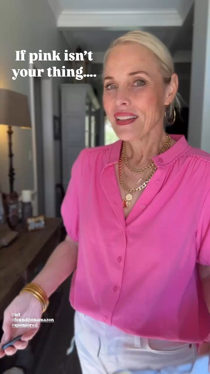 Another round of Lauren’s Amazon Favorites, but this time we’re talking spring transition pieces. This outfit is a good one—simple, stylish, and full of my go-to staples.

This top was so good last year in white that I had to grab another color. The quality is amazing and gives boutique vibes for a fraction of the price. Paired with my favorite white Levi’s wedgie jeans, my go-to clear platform sandals, and my all-time favorite Amazon necklace (available in gold, silver, and rose gold). Of course, I’m also wearing my everyday Amazon earrings and bracelets.

You can shop everything from this look through my LTK page.

@amazon
@shop.LTK

#ad
#founditonamazon 
#liketkit 
#LTKxAmazon 
#amazonfashion 
#SpringStyle 
#Over50Style
#MidlifeStyle
#laurenoggsgee 
#getyourcolonoscopy


#LTKWatchNow #LTKOver40 #LTKStyleTip