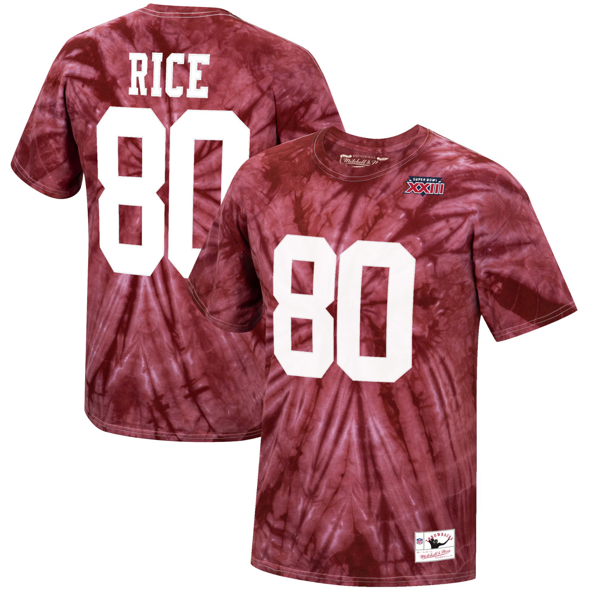 Jerry Rice San Francisco 49ers Mitchell & Ness Tie-Dye Super Bowl XXIII Retired Player Name & Num... | Fanatics