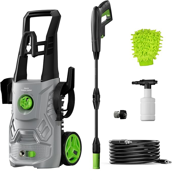 Pressure Washer, 4200PSI 2.6 GPM Power Washer with Foam Cannon 23FT Hose PATOOLIO Electric High P... | Amazon (US)
