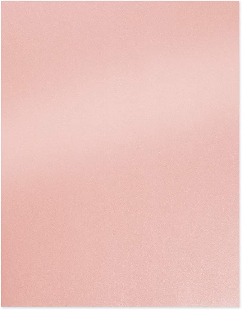 Pink Metallic Paper - 100-Pack Light Pink Shimmer Paper, Paper Crafting Supplies, Perfect for Flo... | Amazon (US)