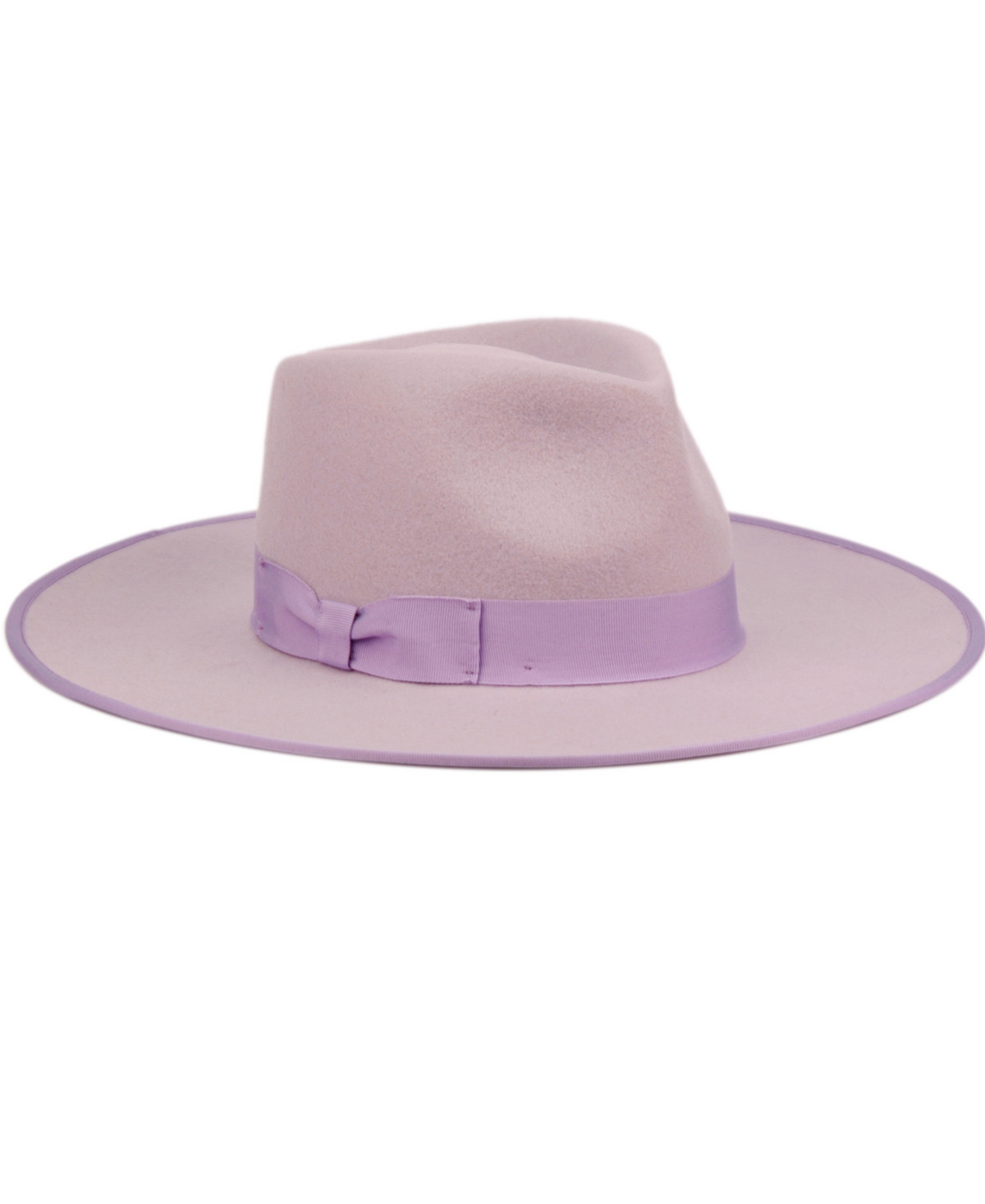 Angela & William Women's Wide Brim Felt Rancher Fedora Hat - Lavender | Macy's