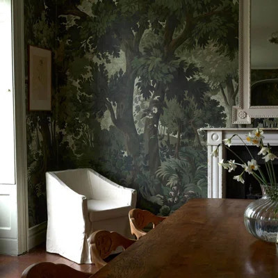 ARBOREA Wallpaper - Verde 9'10" - full height wallpaper | Wayfair North America