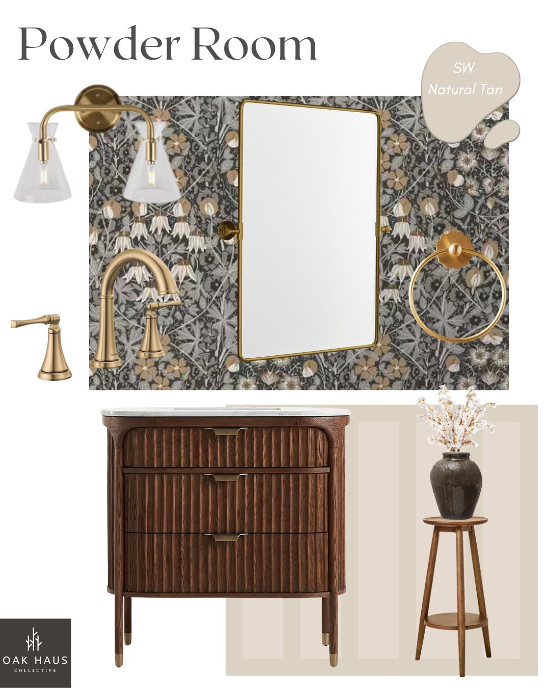 ✨Done-for-you-Design Powder Bath 

Having trouble putting your bathroom design together? Today, I’m sharing a done-for-you bathroom design that you can shop at your convenience! I’m loving @sherwinwilliams Natural Tan with this gorgeous peel and stick wallpaper! 

And this bathroom vanity from @anthropologiehome  is literally to die for 🤩

P.S. I have a ton of other bathroom designs under “shoppable designs” on my website (link in bio) 

#transitionalbathroom #bathroomdesıgn #bathroomwallpaper #homestylinginspo #powderbathroom #bathroomvanity #woodvanity #interiordesign #raleighinteriordesign

#LTKFamily #LTKHome #LTKSaleAlert