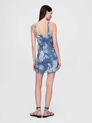 Denim Floral Mini Dress | Gap (US)