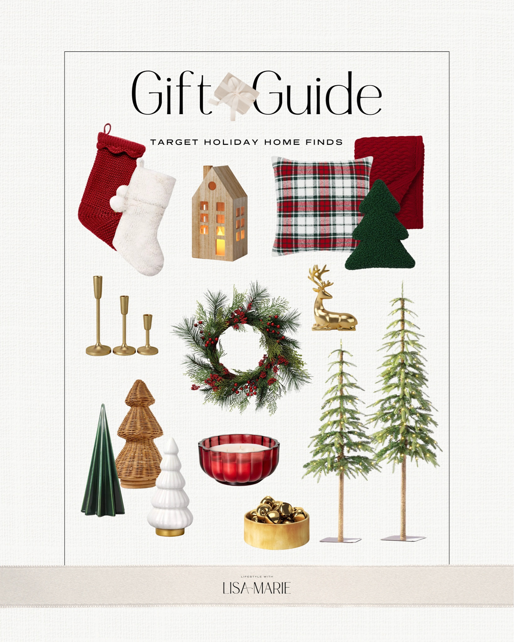 Target holiday home decor. Target christmas home decor. Christmas decorations. Seasonal decor. Outdoor decor. Indoor decor. Wreath, trees, reindeer, candles, pillows, stockings. 

#LTKSeasonal #LTKGiftGuide #LTKHoliday