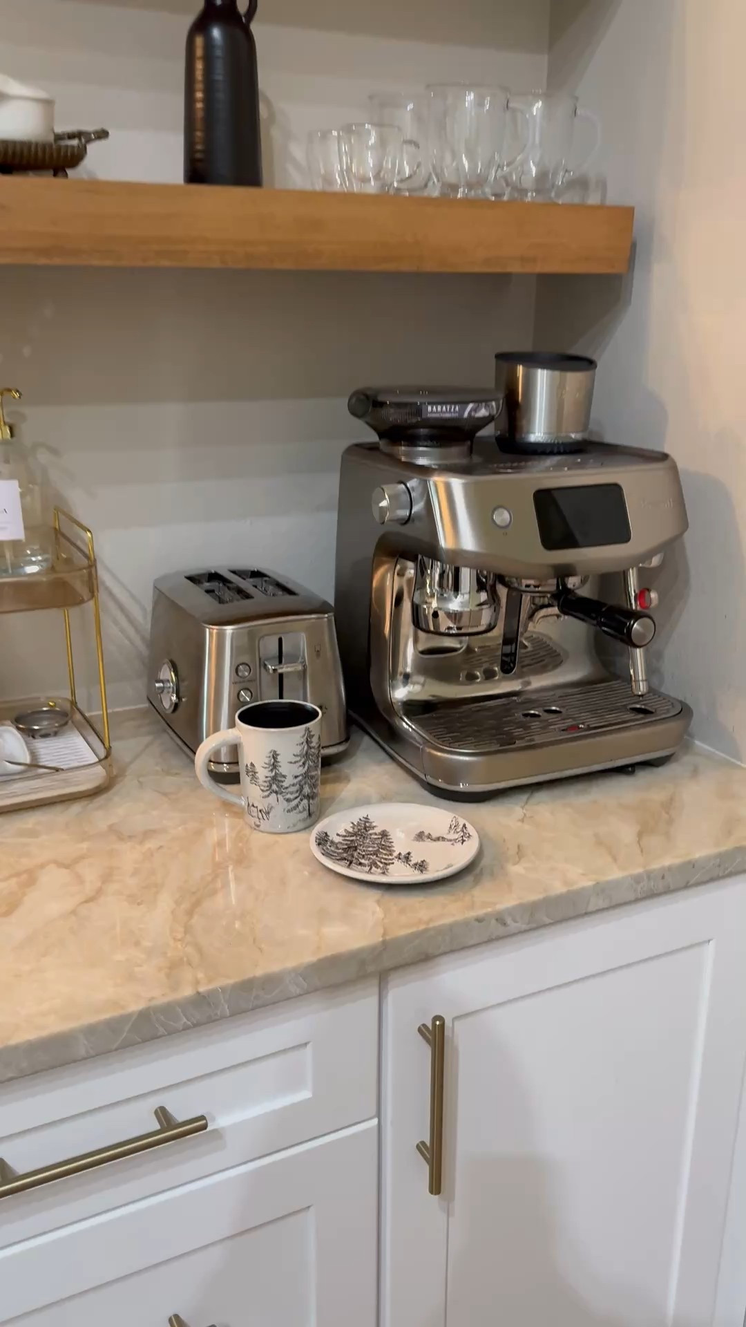 I love these winter wonderland appetizer places and mugs.  Kitchen decor, coffee station, white oak shelves.  I use them at the holidays and all winter too!  Also good for a cabin. 

#LTKHome #LTKSeasonal #LTKdayinmylife