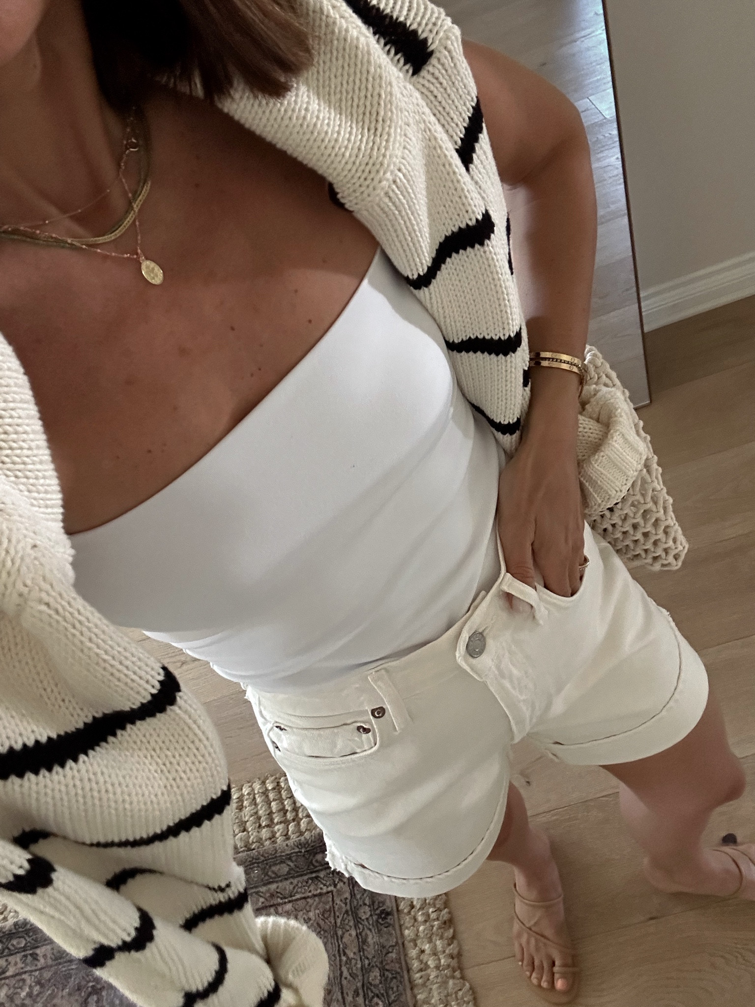 Memorial Day weekend outfit inspo 
Strapless top has a shelf in the chest so it’s not see through 
Shorts are tts with a 5.5 inseam 


#LTKOver40