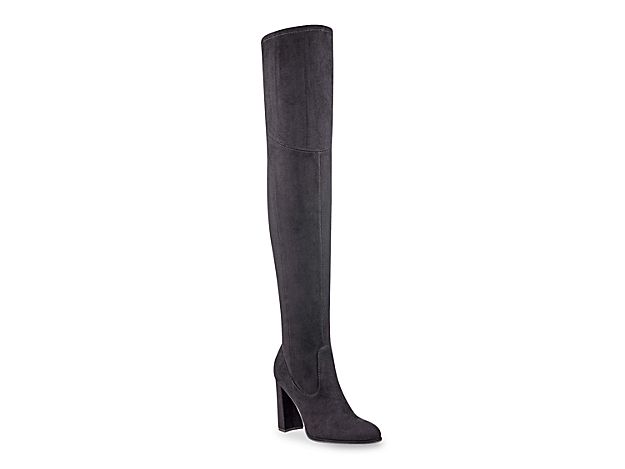 Marc Fisher Naylora Velvet Over The Knee Boot - Women's - Black | DSW