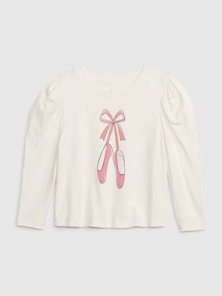 babyGap 100% Organic Cotton Mix and Match Puff Sleeve Graphic T-Shirt | Gap (US)