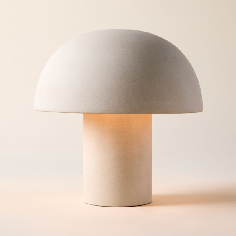 Enoki Mini Natural Dome Table Lamp | CB2 | CB2