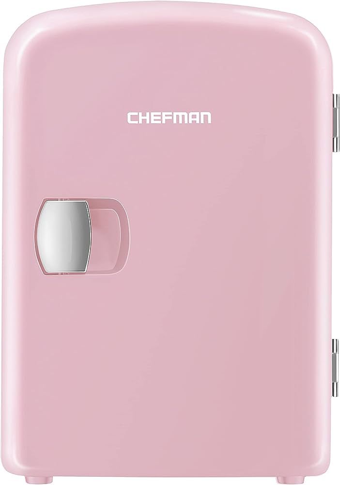 Chefman Mini Portable Pink Personal Fridge Cools Or Heats & Provides Compact Storage For Skincare... | Amazon (CA)
