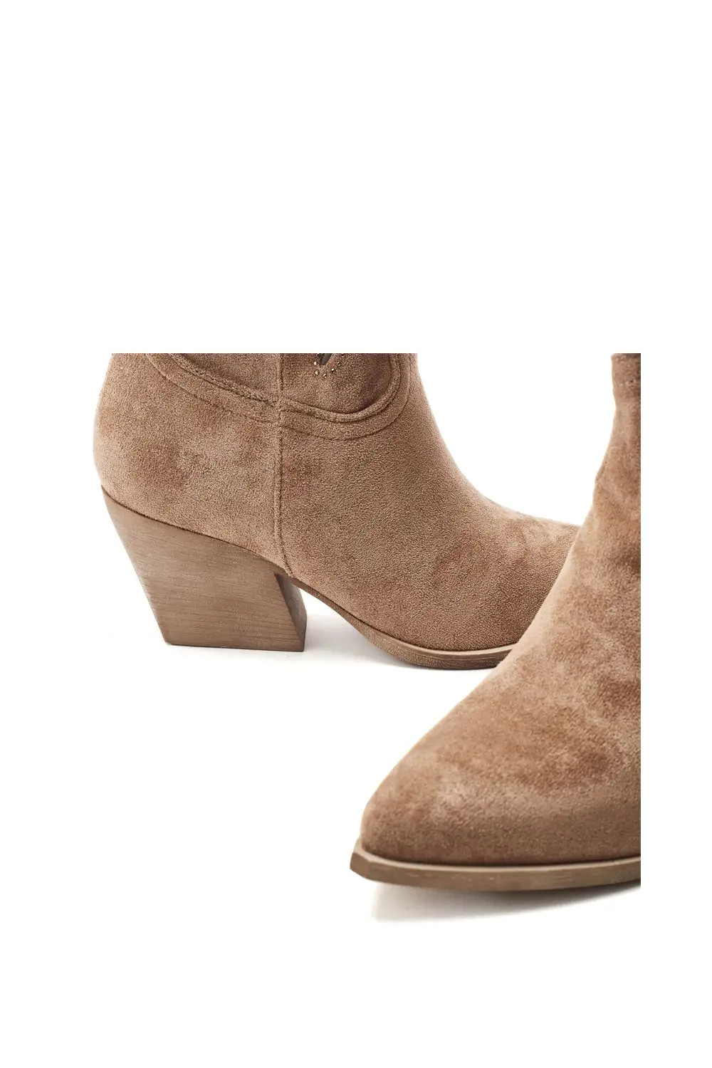 Boots | 'Gloribel' Alcantara Western Boot | b.soleful | Debenhams UK
