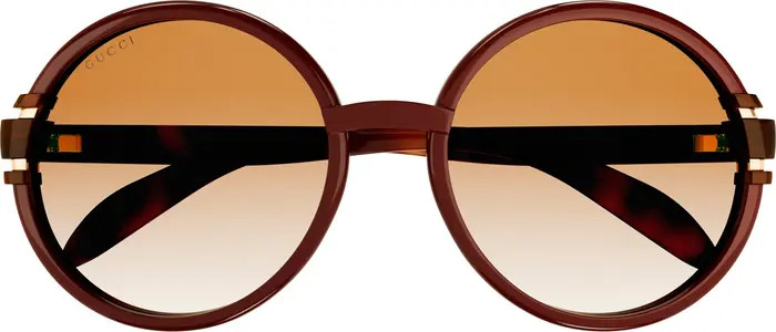58mm Gradient Round Sunglasses | Nordstrom